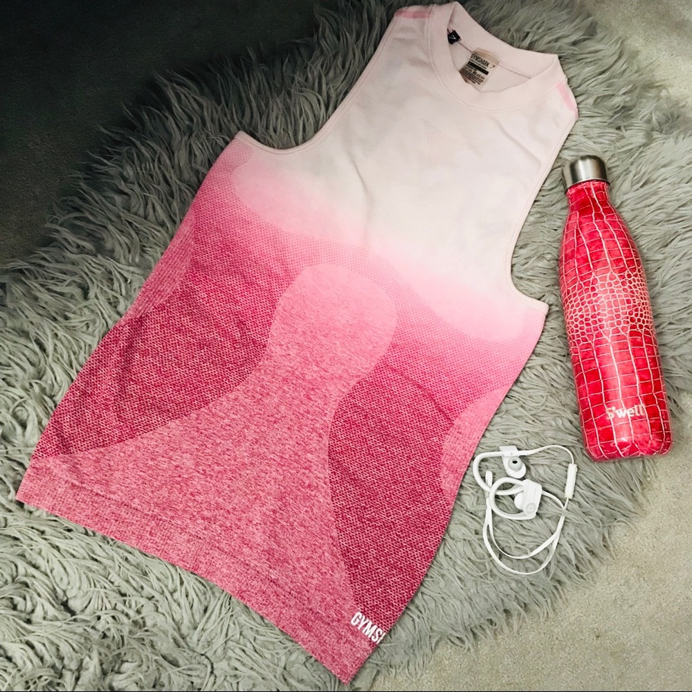 Gymshark pink ombré vest